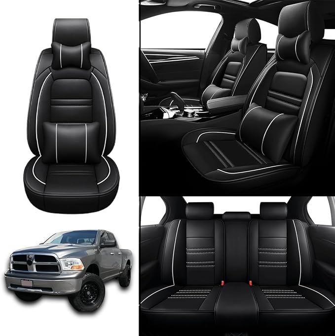 Car Seat Covers for Dodge ram 1500 2004-2011 | 5-Seats Seat Covers, Waterproof - Image 2