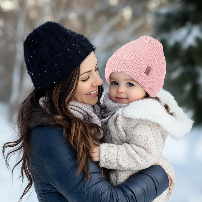 Bebila Baby Beanie Toddler Infant Winter Hats Knit Warm Caps - Image 4