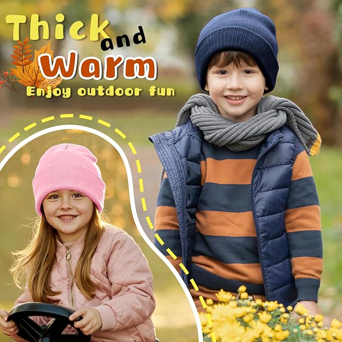ZOORON Toddler Beanie Baby Boys Girls Beanies Kids Winter Hats Children Knit - Image 6