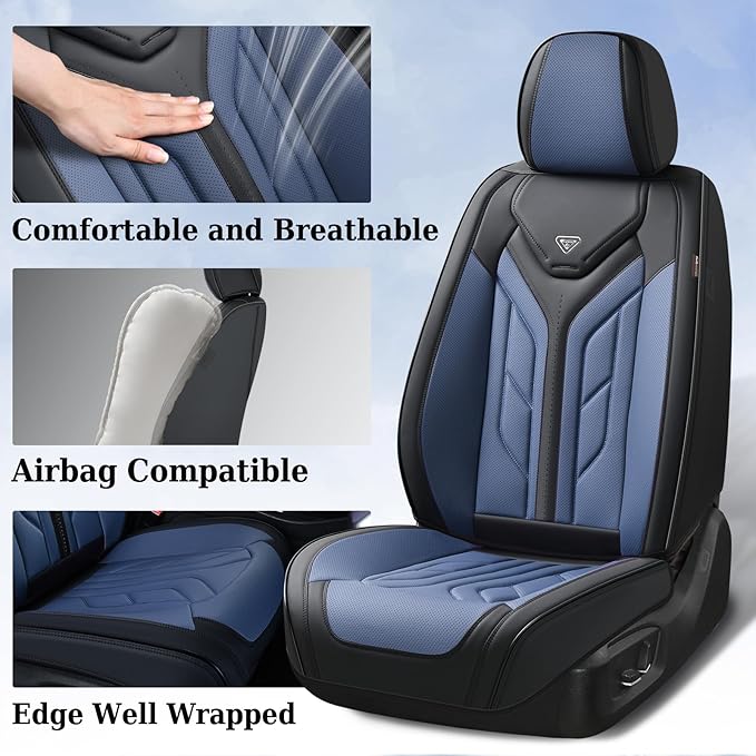 Coverado Car Seat Covers Full Set, Automotive Seat Covers Car Seat Protector - Image 3