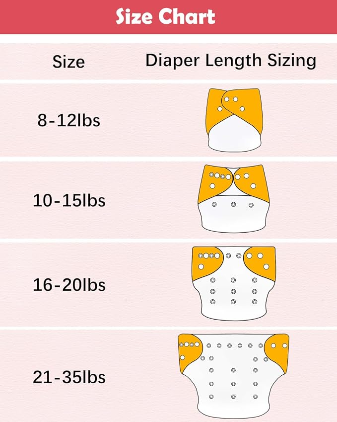 Babygoal Cloth Diaper Covers 6 Pack - Image 6