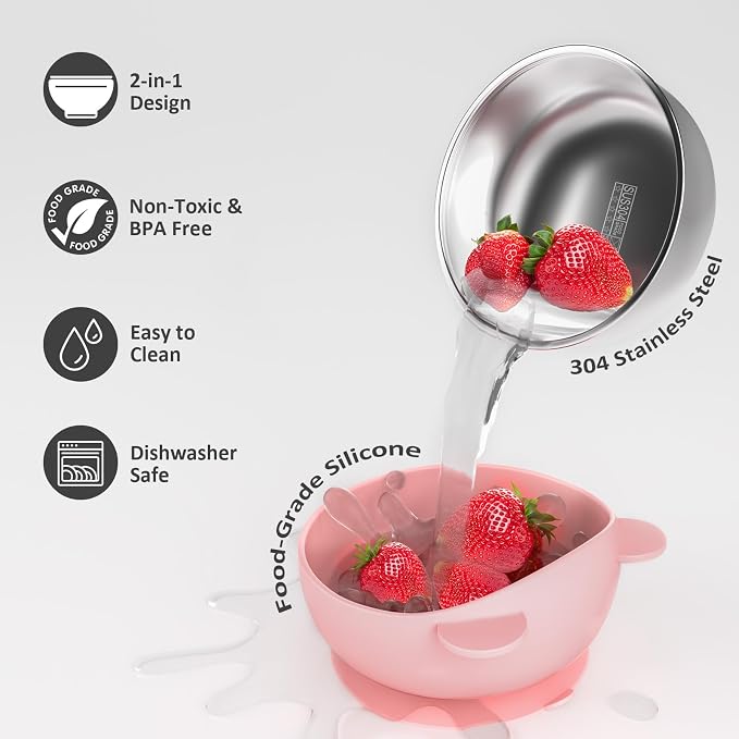 Stainless Steel Baby Bowls - Image 4