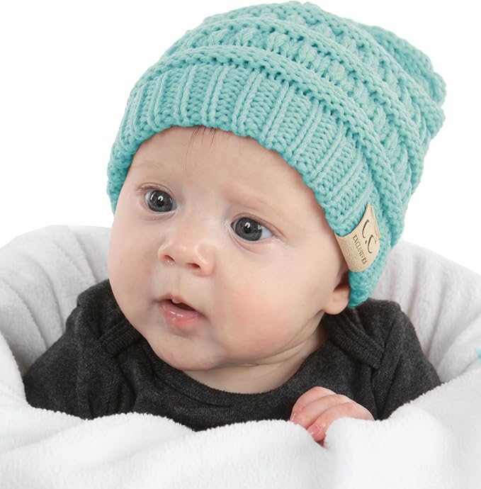 Funky Junque Baby Winter Hat – Cute Newborn Hats, Cozy Warm Infant Beanie - Image 3