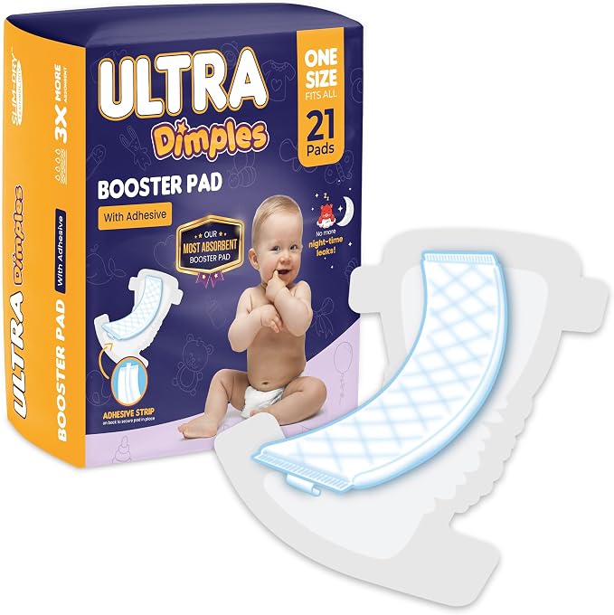 Inspire Ultra Dimples Diaper Booster Pads, One Size Fits All, Unisex-Babies - Image 2