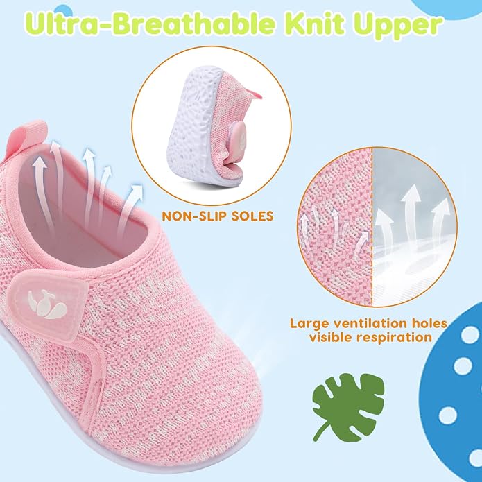 FEETCITY Baby Boys Girls First Walking Shoes Infant Sneakers Crib Shoes - Image 4