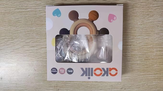 akolik Teething Toys for Babies, Baby Teethers Toy Teething Ring Silicone - Image 10