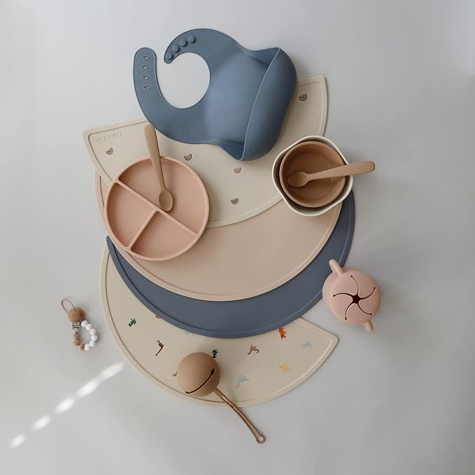 mushie Silicone Placemat for Kids | BPA-Free Non-Slip Design - Image 7