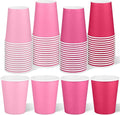URATOT 60 Pieces 9 Ounce Pink Paper Cups Gradient Color Disposable Coffee Party by URATOT