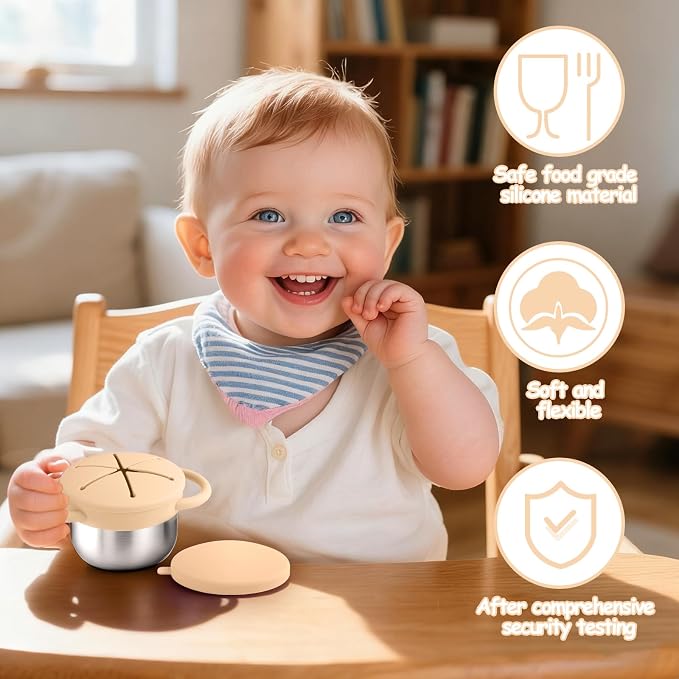 2-Pack Stainless Steel Snack Containers - Image 4
