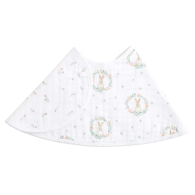 aden + anais Essentials Burpy Bib, 100% Cotton Muslin, Soft Absorbent 4 Layers by adenanais