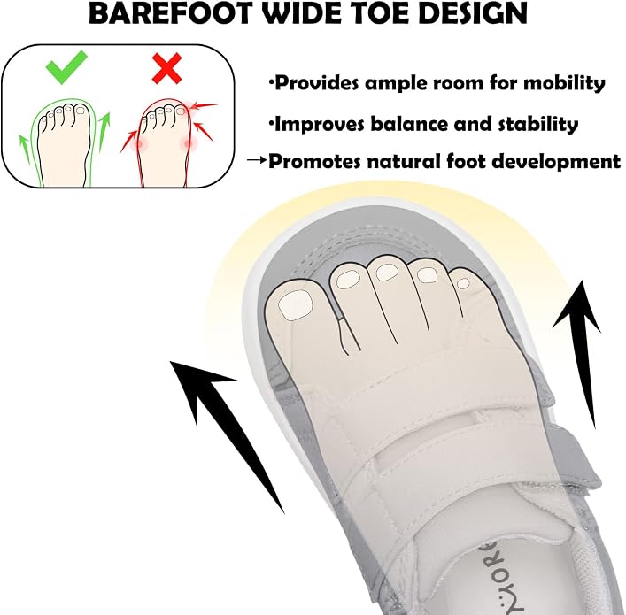 MORENDL Wide Toe Box Shoes Toddler Barefoot Shoes Baby Walking Shoe Boy Girl - Image 2