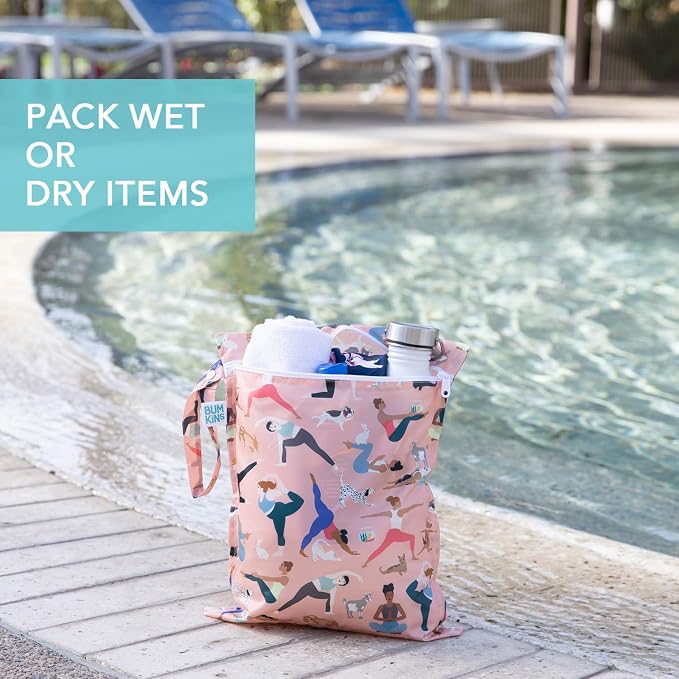 Bumkins - Waterproof Wet Bag, Wet/Dry Clutch & Clear Travel Bags - - Image 3
