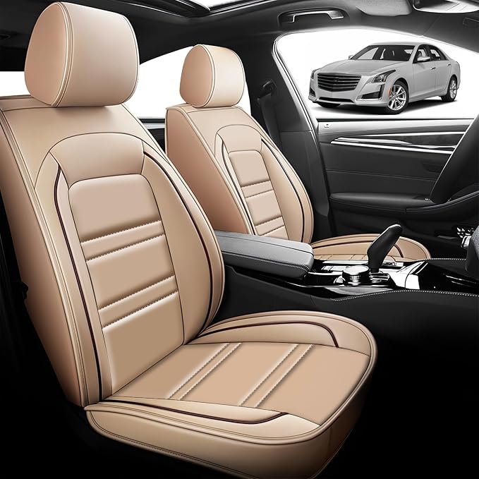 Seat Cover for Cadillac cts 2003-2019 | Car Seat Covers Front Seats, Waterproof - Image 2