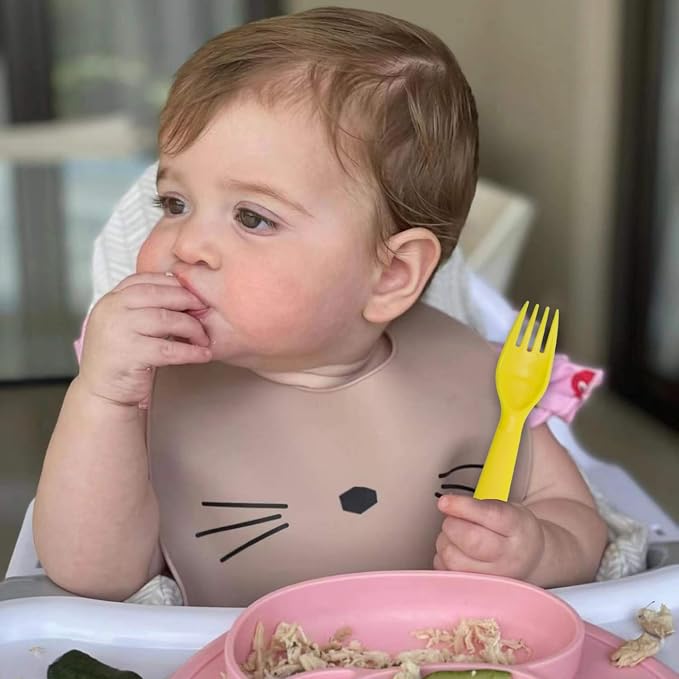 12 Pcs Kids Spoons and Forks Toddler Utensils Plastics Reusable Silverware Baby - Image 6