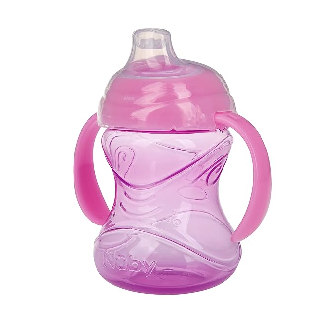 Nuby Clik-It Grip N' Sip Soft Spout No-Spill Training Sippy Cup - Image 6