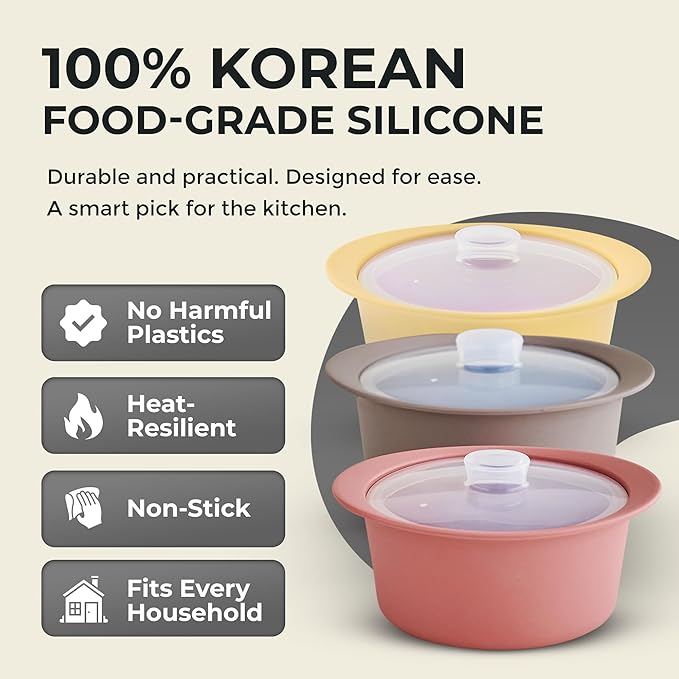 20oz Platinum Silicone Microwave Steamer Pot - Image 2