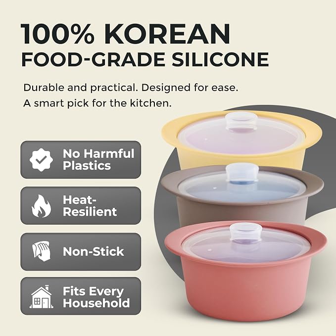 20oz Platinum Silicone Microwave Steamer Pot - Image 2