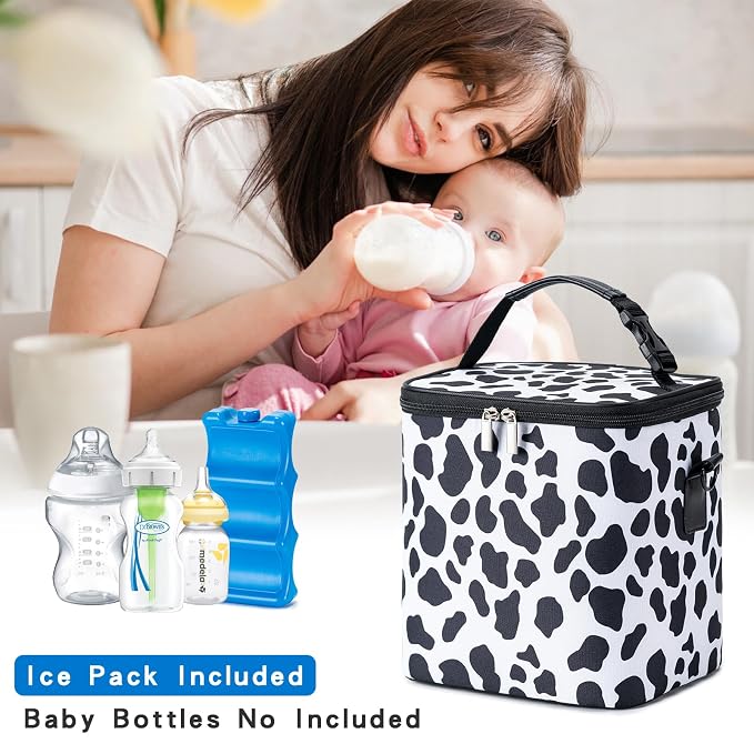 Breastmilk Cooler Bag with Ice Pack Fits 6 Baby Bottles Up to 9 Ounce, Baby - Image 6
