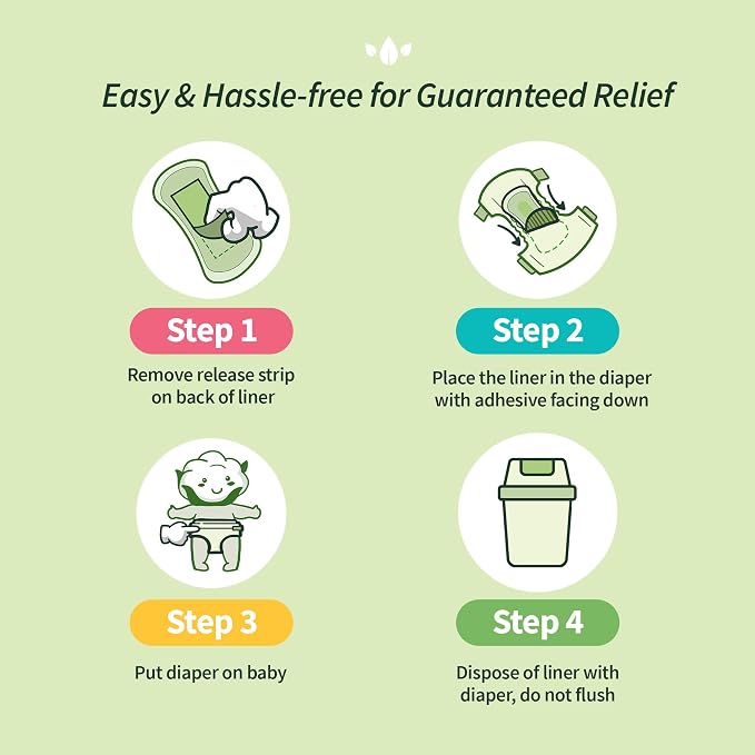 Organyc 100% Certified Organic Cotton Baby Diaper Liner - Image 3