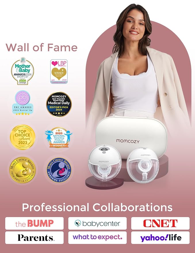 Momcozy M5 Hands-Free Wearable Breast Pump, Double-Sealed Flange - Image 9