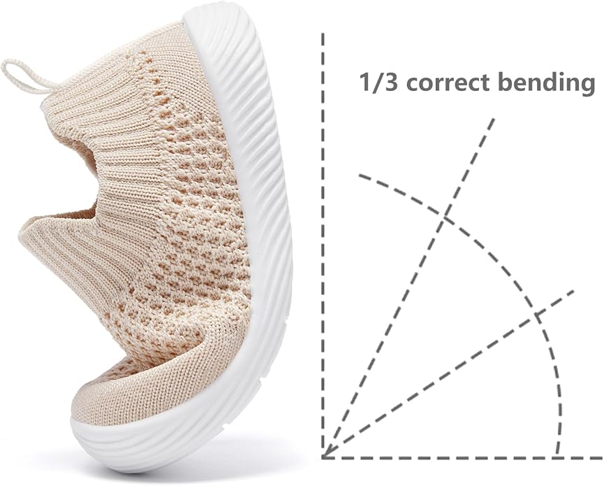 MORENDL Baby Toddler Walking Socks Non-Slip Breathable Unisex Casual Sneakers - Image 5