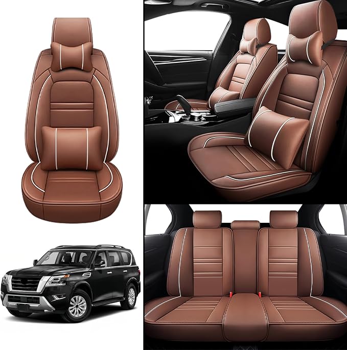 Car Seat Covers for Nissan Car Armada 2004-2024 | 5-Seats Seat Covers, - Image 2