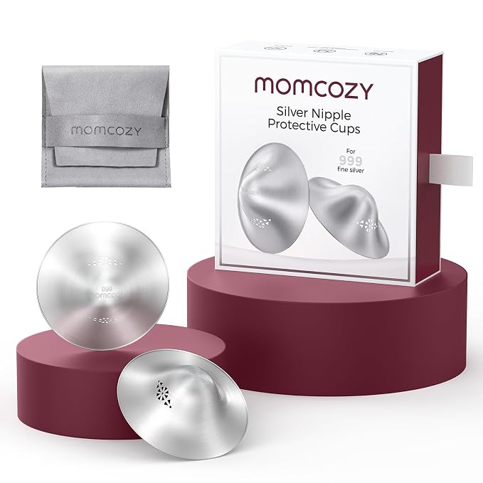 Momcozy 999 Silver Nursing Cups Original Perforated Breathable Design, by Momcozy