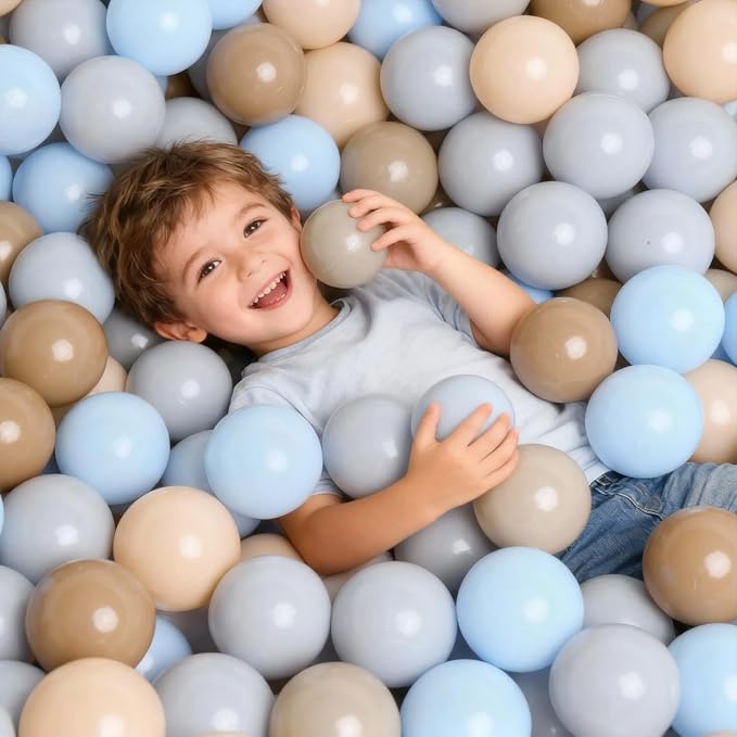 GOGOSO Ball Pits Balls for Toddlers Pack of 50 100 200 Plastics Shape Ball - Image 5