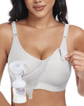 As Fairy Wireless Seamless Pumping Bra Hands Free Nursing Bra Wirefree Comfort by AsFairy