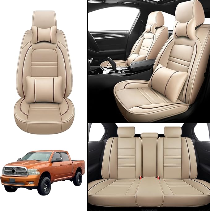 Car Seat Covers for Dodge ram 2004-2011 | 5-Seats Seat Covers, Waterproof Seat - Image 2
