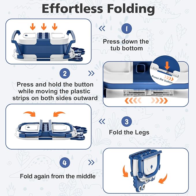 MoreFeel Collapsible Baby Bathtub - Image 6