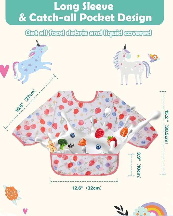 Lictin Long Sleeve Bibs 5 Pack - Image 5