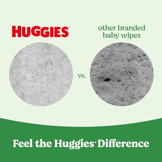 Huggies Natural Care Sensitive Baby Wipes, Hypoallergenic, 6 Flip-Top Packs - Image 4