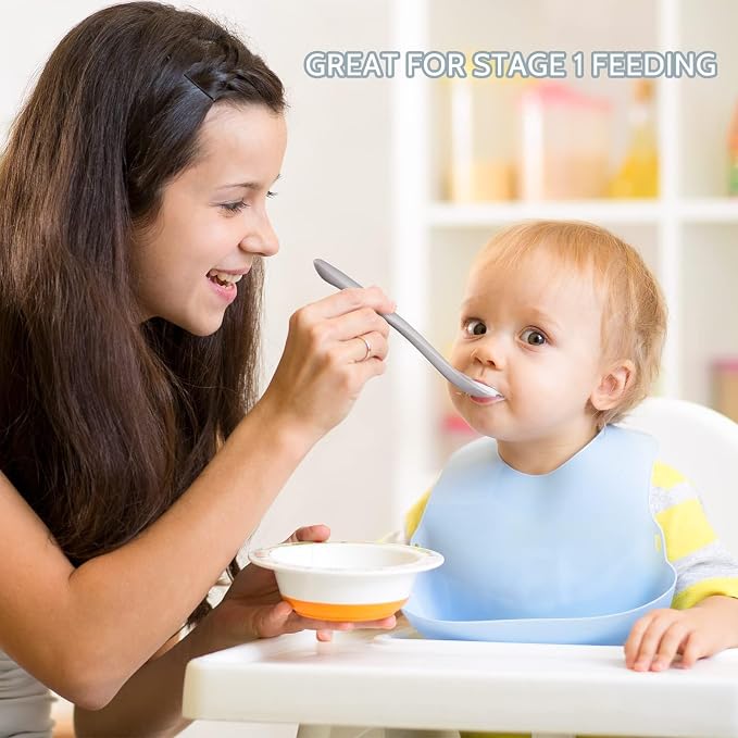 3-Piece Silicone Baby Feeding Spoons - Image 8