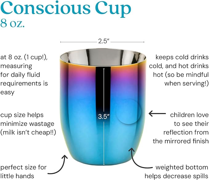 Ahimsa Stainless Steel Kids Cups - Image 3