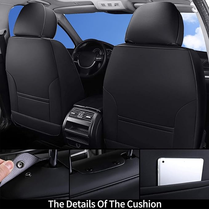 Coverado Car Seat Covers 5 Pieces, Full Set Universal Seat Covers - Image 3