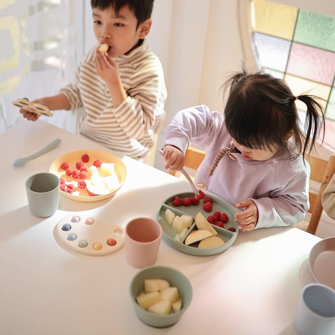 mushie Silicone Baby Feeding Spoons | 2 Pack - Image 5