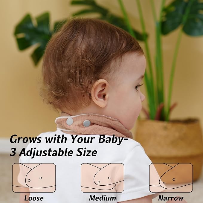 Muslin Baby Bibs Baby Drool Bandana Bibs - Image 3
