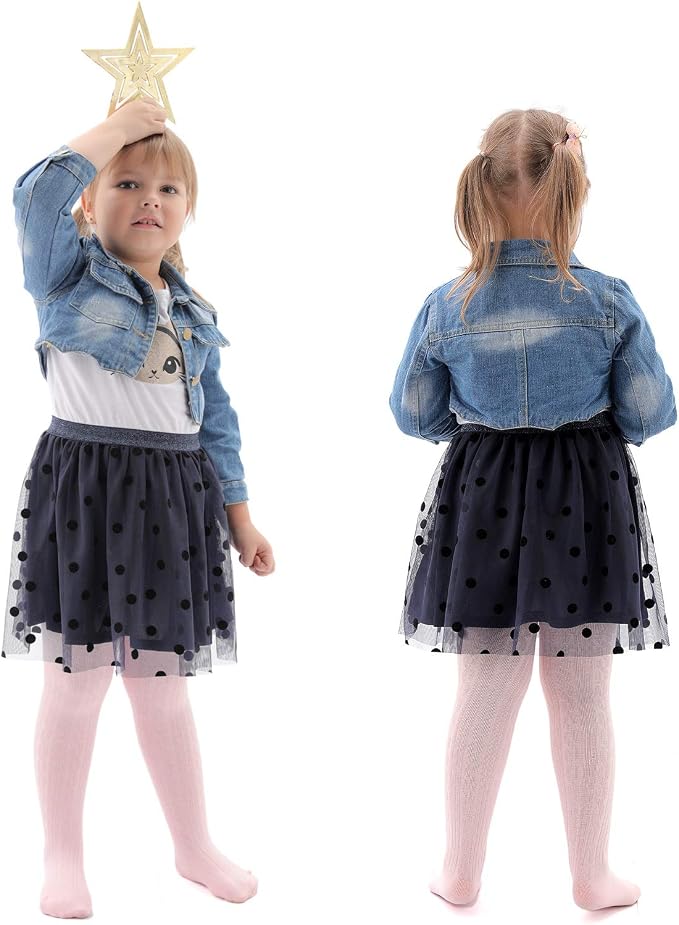EPEIUS Baby Girl Tights Thick Cable Knit Leggings Stockings Cotton Pantyhose - Image 6