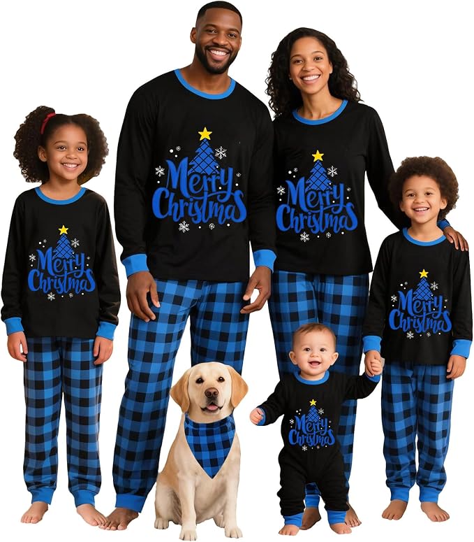Awoscut Christmas Family Matching Pajamas Christmas Pjs Holiday Nightwear by Awoscut