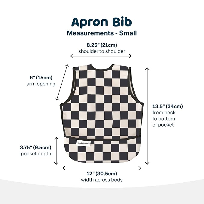 Twinkle Short Sleeve Apron Baby & Toddler Bib – Waterproof, Mess-Proof Bibs - Image 4