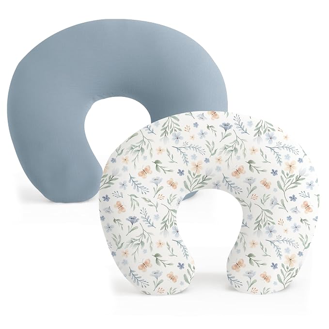 Konssy 2 Pack Nursing Pillow Covers, Stretchy and Soft Nursing Cover by Konssy