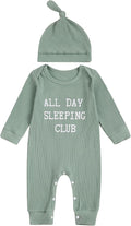 Fernvia Newborn Baby Boy Clothes Letters Print Bodysuit 3 6 9 12 18 Months Long by Fernvia