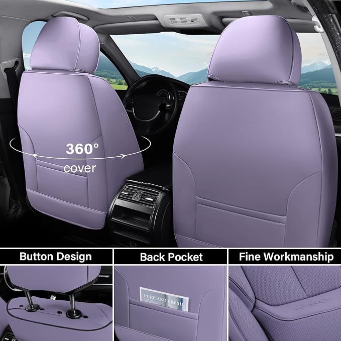 Coverado Universal Seat Covers Full Set, 5 Seats Universal Seat Covers - Image 2
