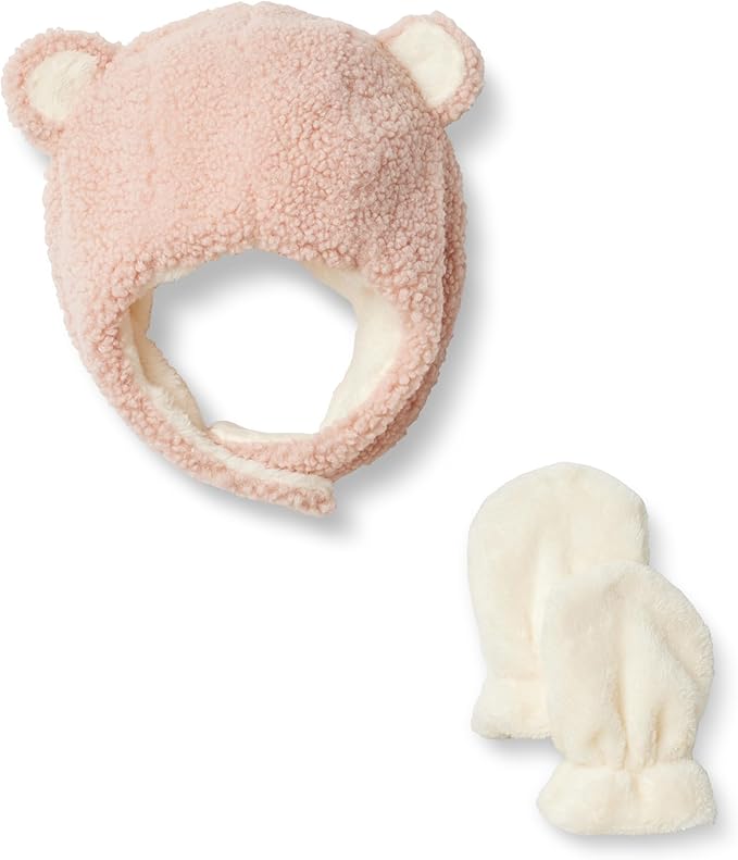 Amazon Essentials x Sofia Grainge Unisex Babies' Hat and Mittens Set by AmazonEssentials