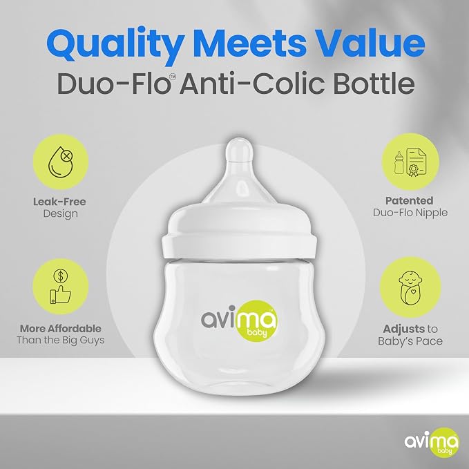 Avima Baby 4 oz Anti Colic Baby Bottles - Image 5