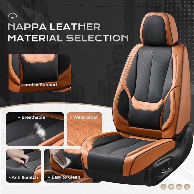 Coverado Car Seat Covers Full Set, Seat Covers - Image 4