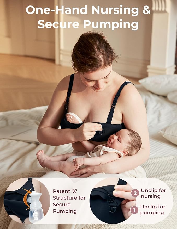 Momcozy 4-in-1 Hands-Free Pumping Bra - Image 3