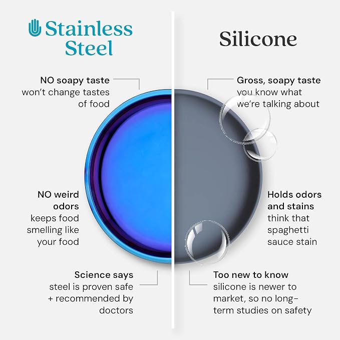 Ahimsa Stainless Steel Bowls for Kids | Non Toxic, Pediatrician Designed - Image 5