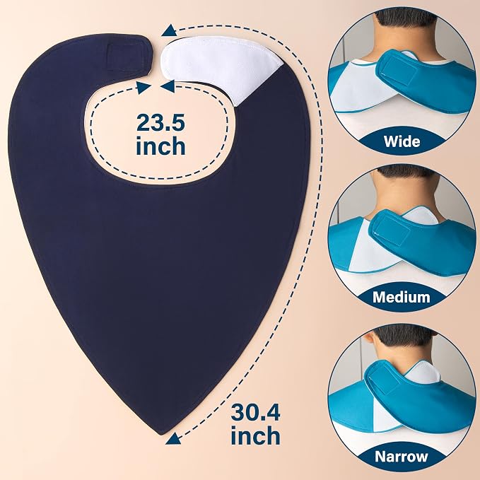 Adult Absorbent Drool Bandana Bibs, Large Soft Bibs Set - Image 2